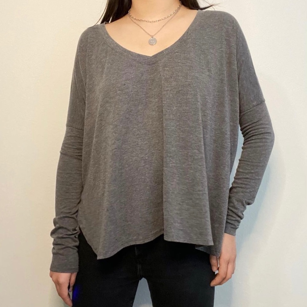 Brandy Melville Basic Grey Long Sleeves
